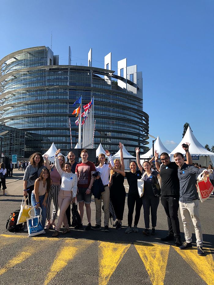 eufom Studierende in Straßburg European Youth Event EYE 2018